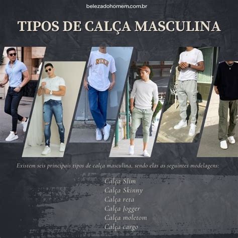 calça curta nome|Tipos de calça masculina .